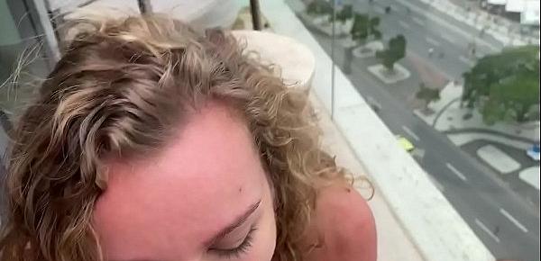  Creampie ANAL on the balcony in Rio De Janeiro